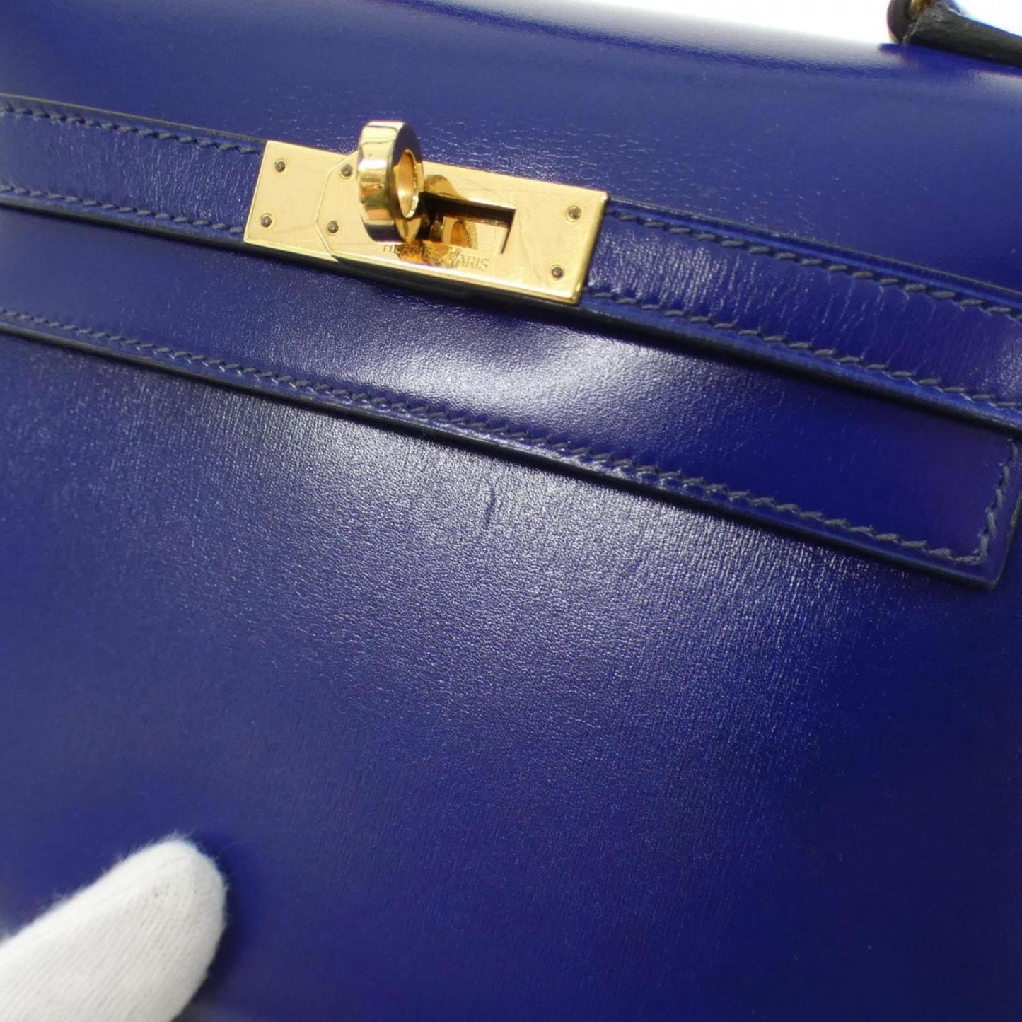 Hermès Blue Leather Kelly