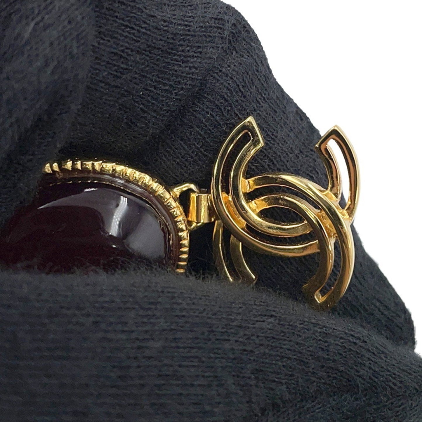 Chanel Red Metal Coco Mark