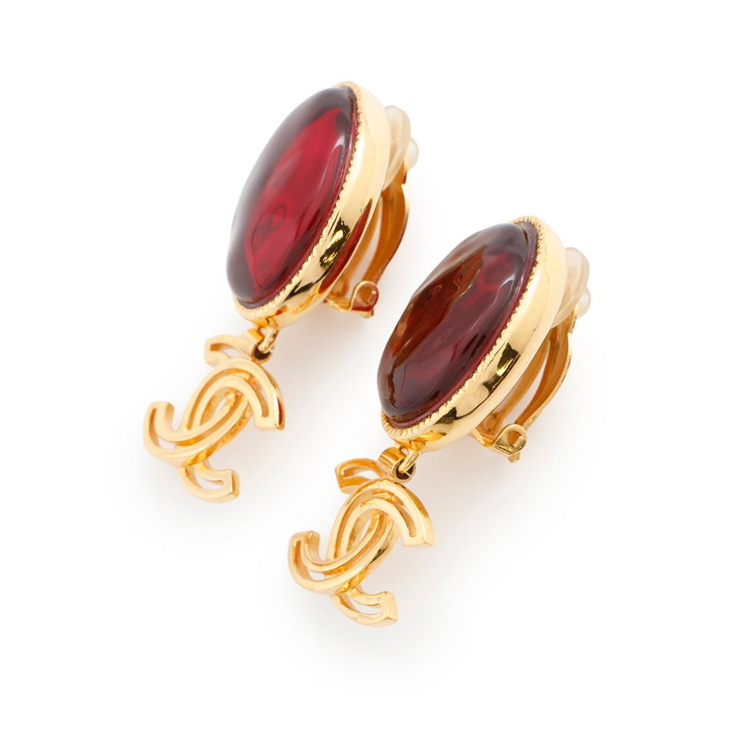 Chanel Red Metal Coco Mark