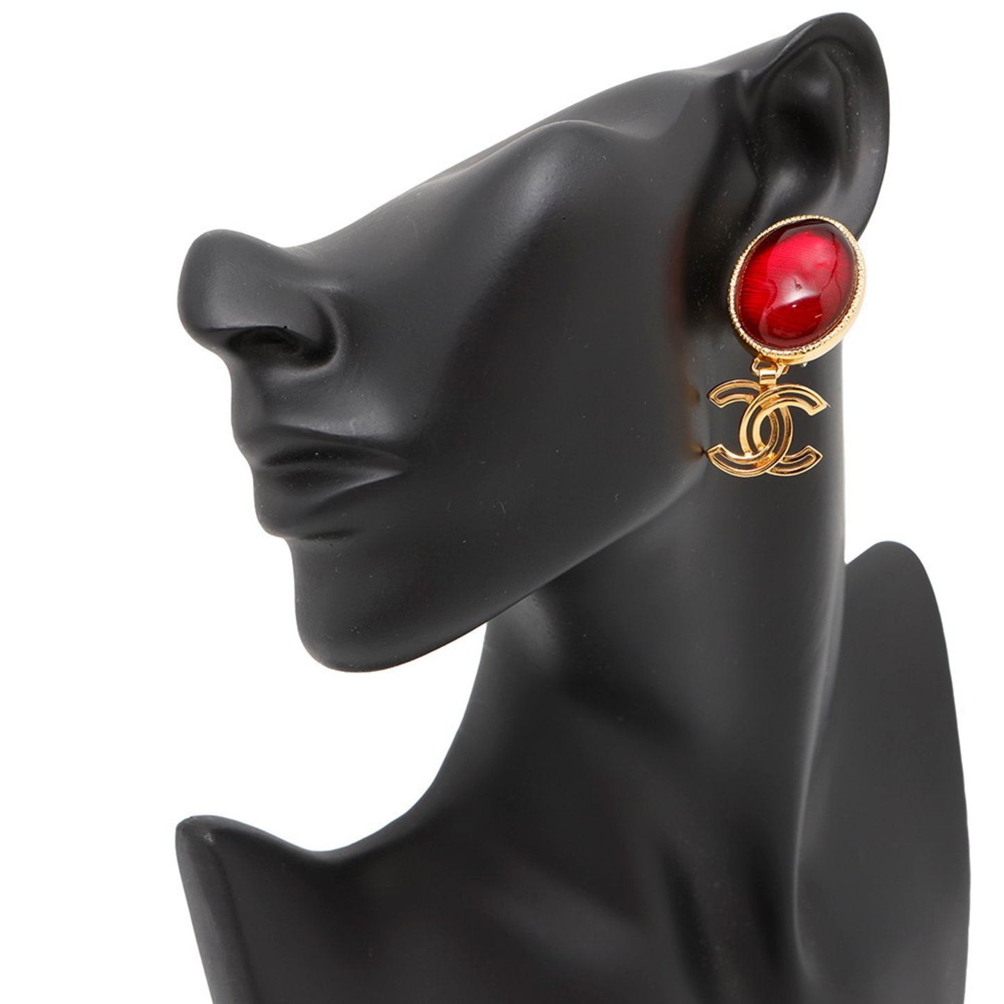 Chanel Red Metal Coco Mark