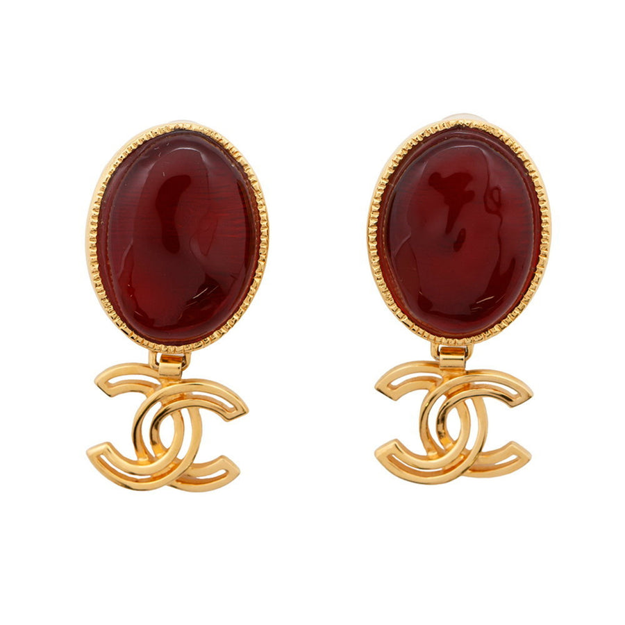 Chanel Red Metal Coco Mark