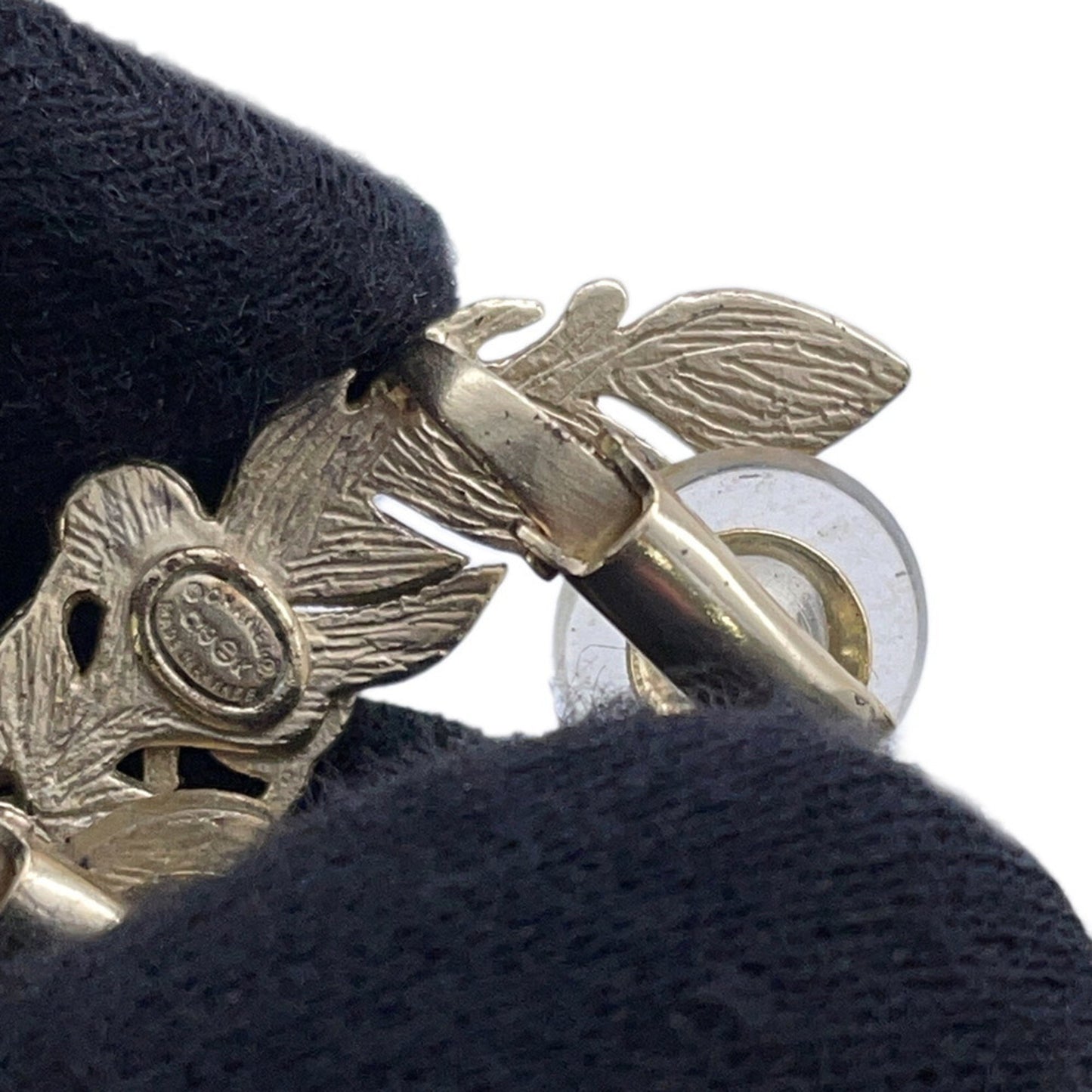 Chanel Gold Gold Plated Earring