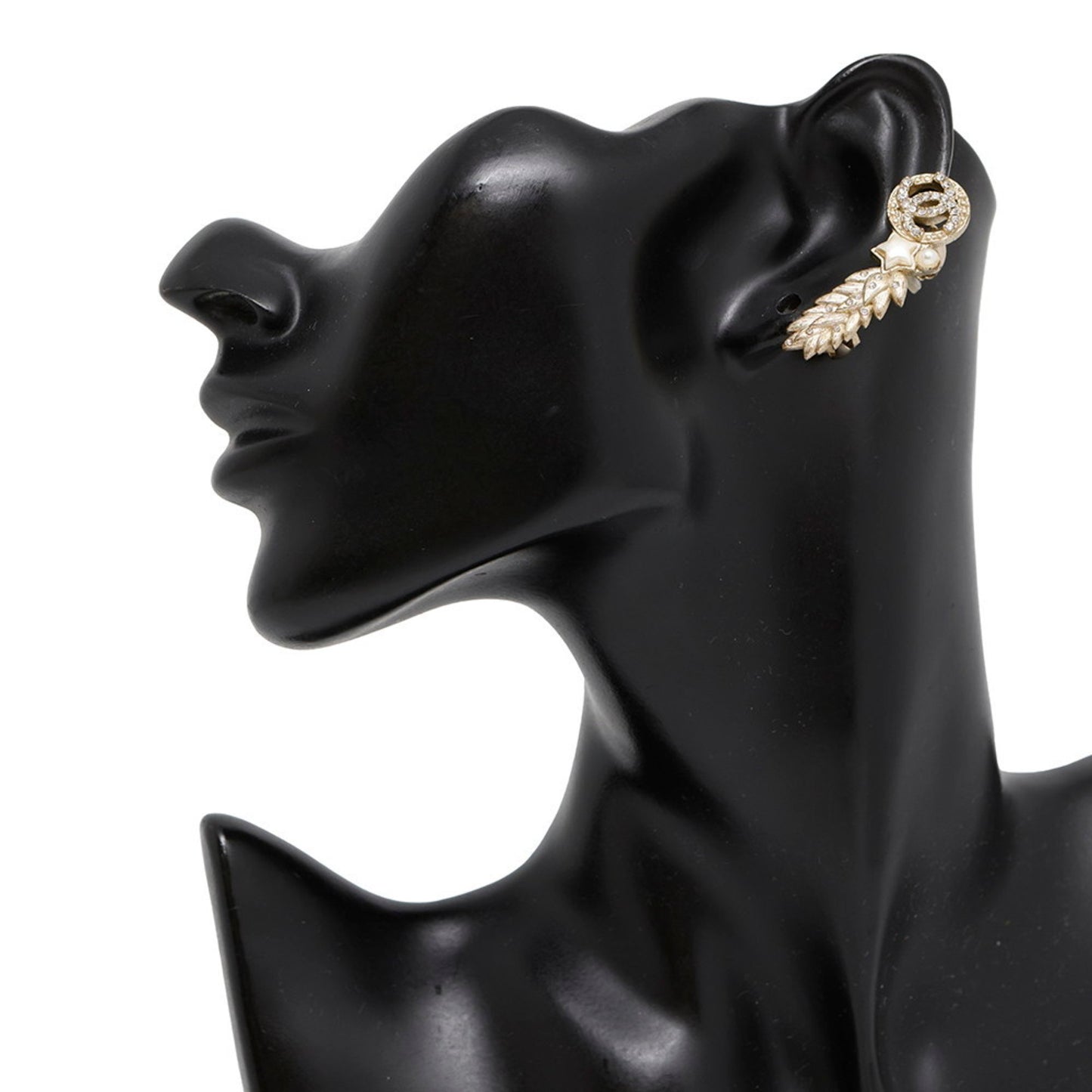 Chanel Gold Gold Plated Earring