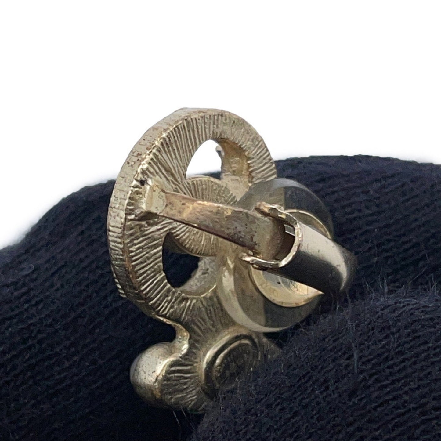 Chanel Gold Gold Plated Earring
