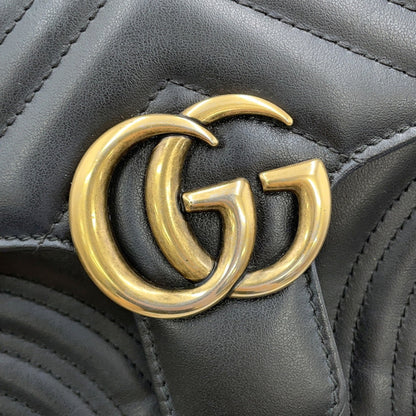 Gucci Black Leather Marmont