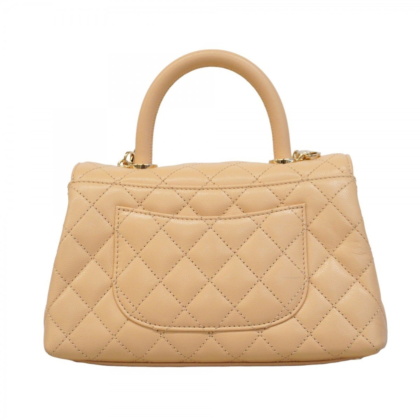 Chanel Brown Leather Coco Handle