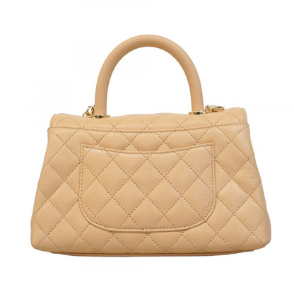 Chanel Brown Leather Coco Handle
