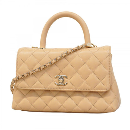Chanel Brown Leather Coco Handle