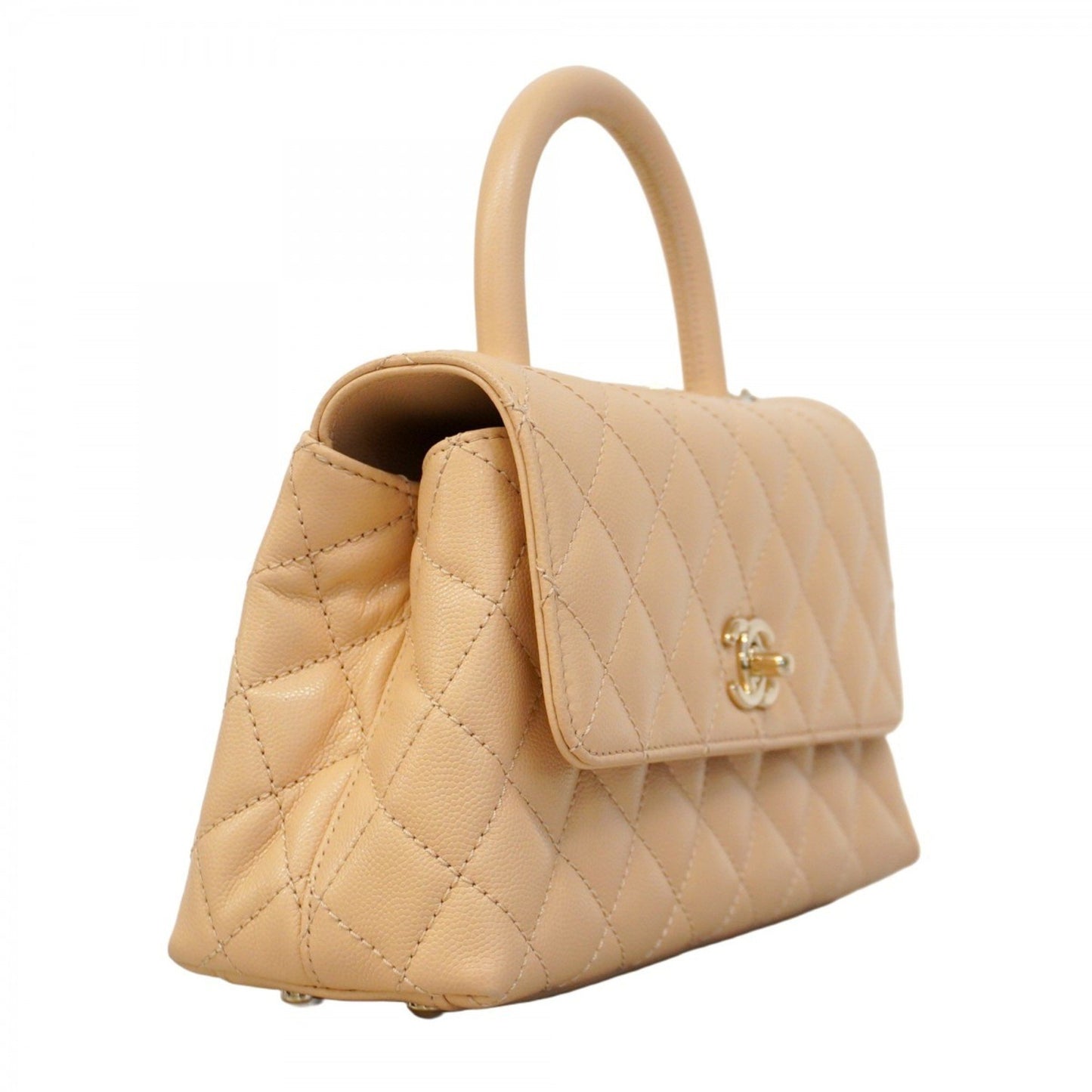 Chanel Brown Leather Coco Handle