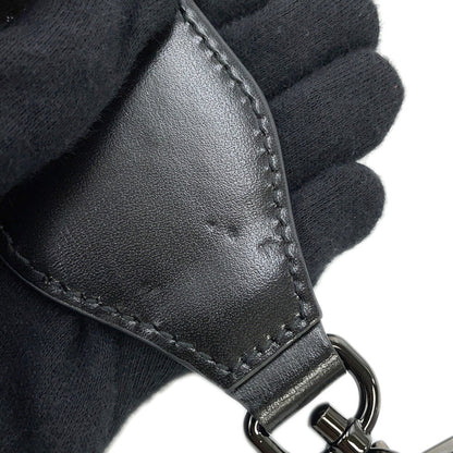 Gucci Black Leather Bamboo