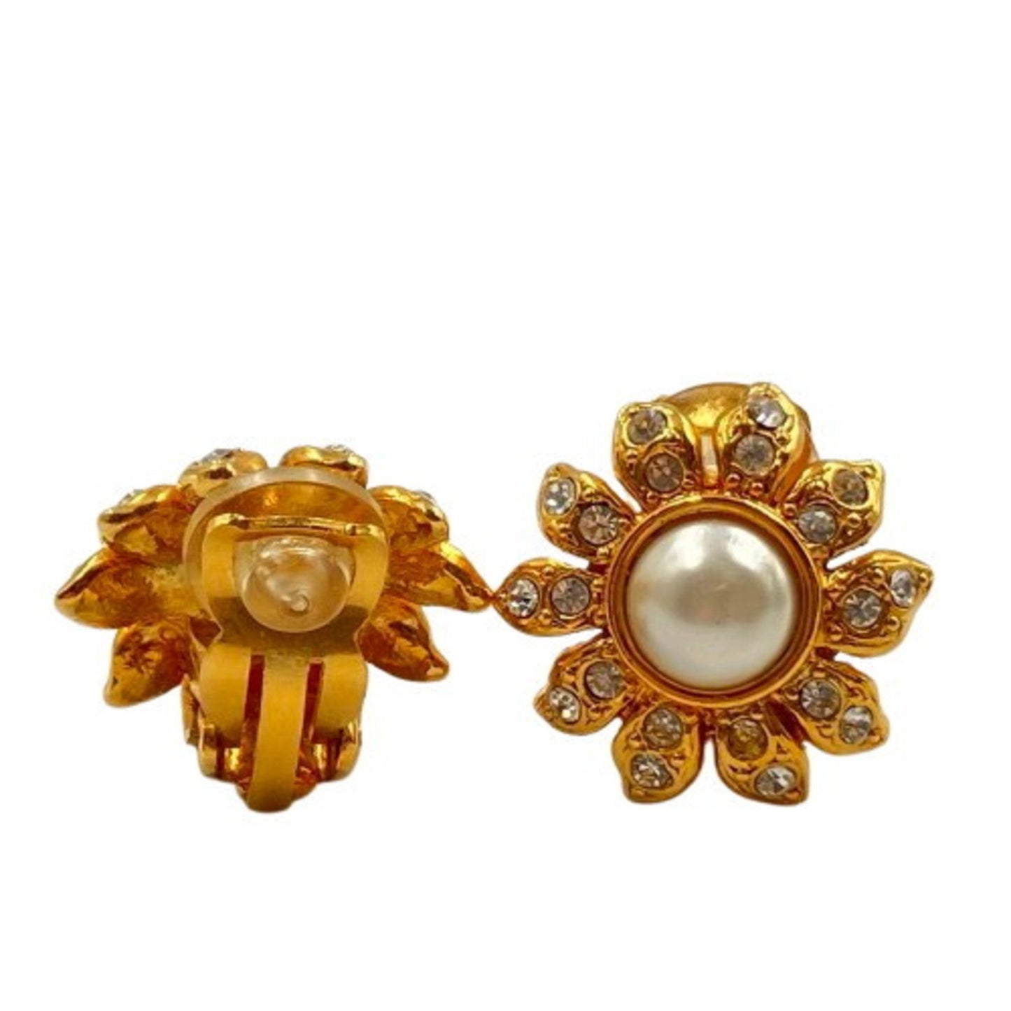 Chanel Gold Gold Plated Earring