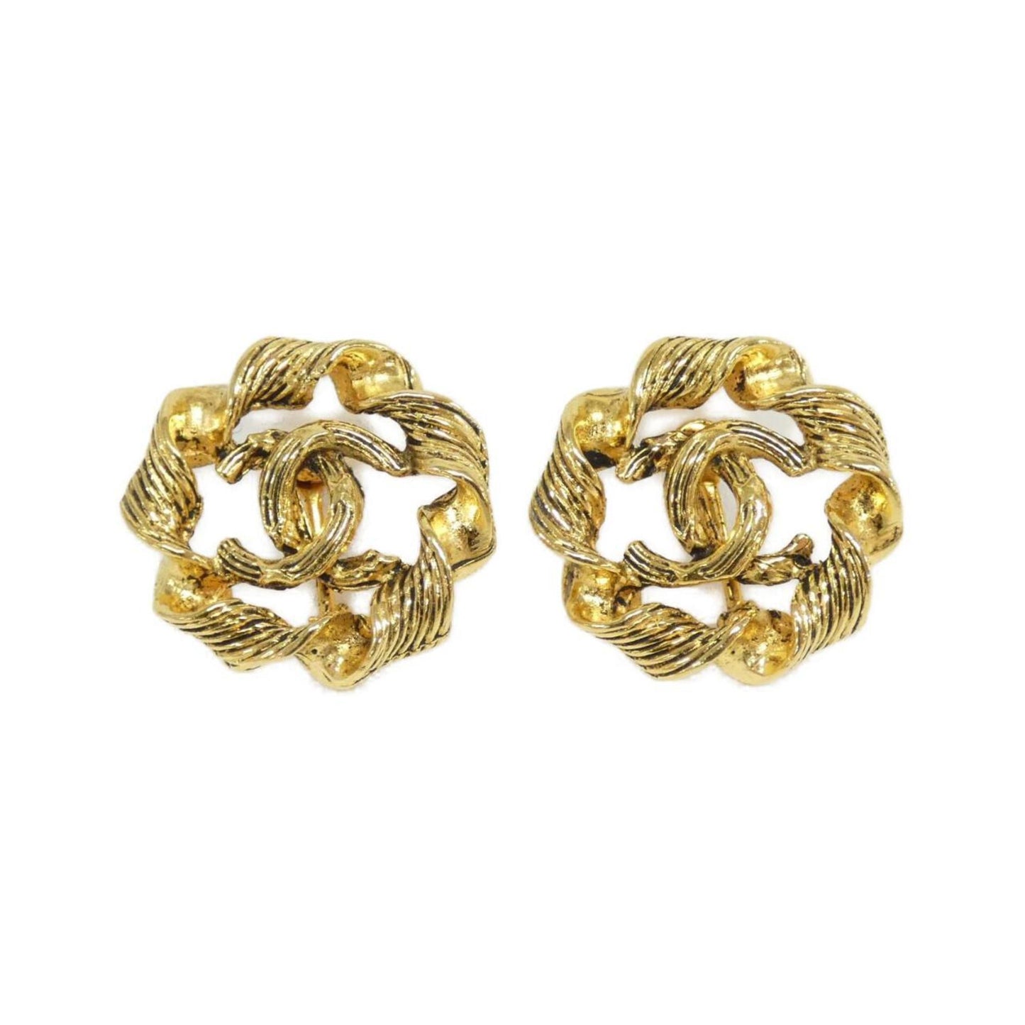Chanel Gold Gold Plated Coco Mark