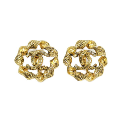 Chanel Gold Gold Plated Coco Mark
