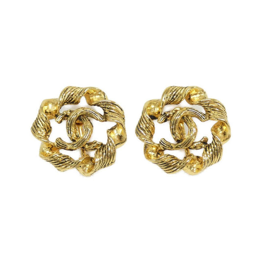 Chanel Gold Gold Plated Coco Mark