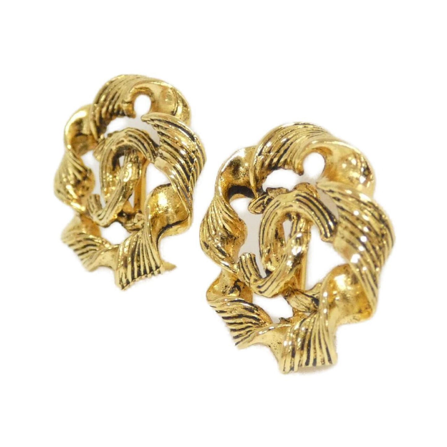 Chanel Gold Gold Plated Coco Mark