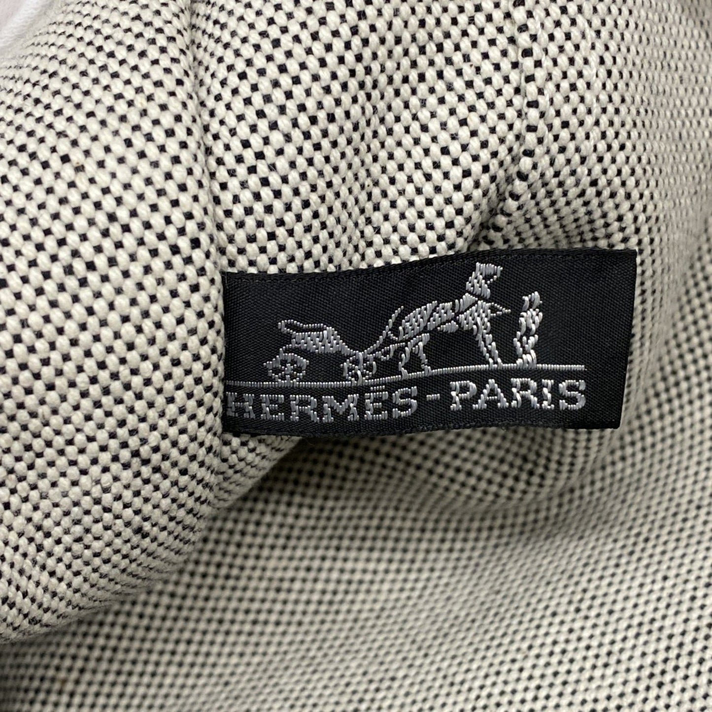 Hermès Black Canvas Fourre Tout