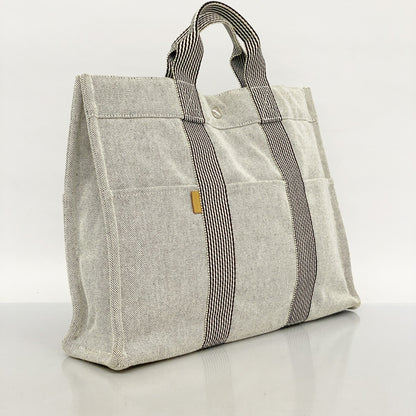 Hermès Black Canvas Fourre Tout