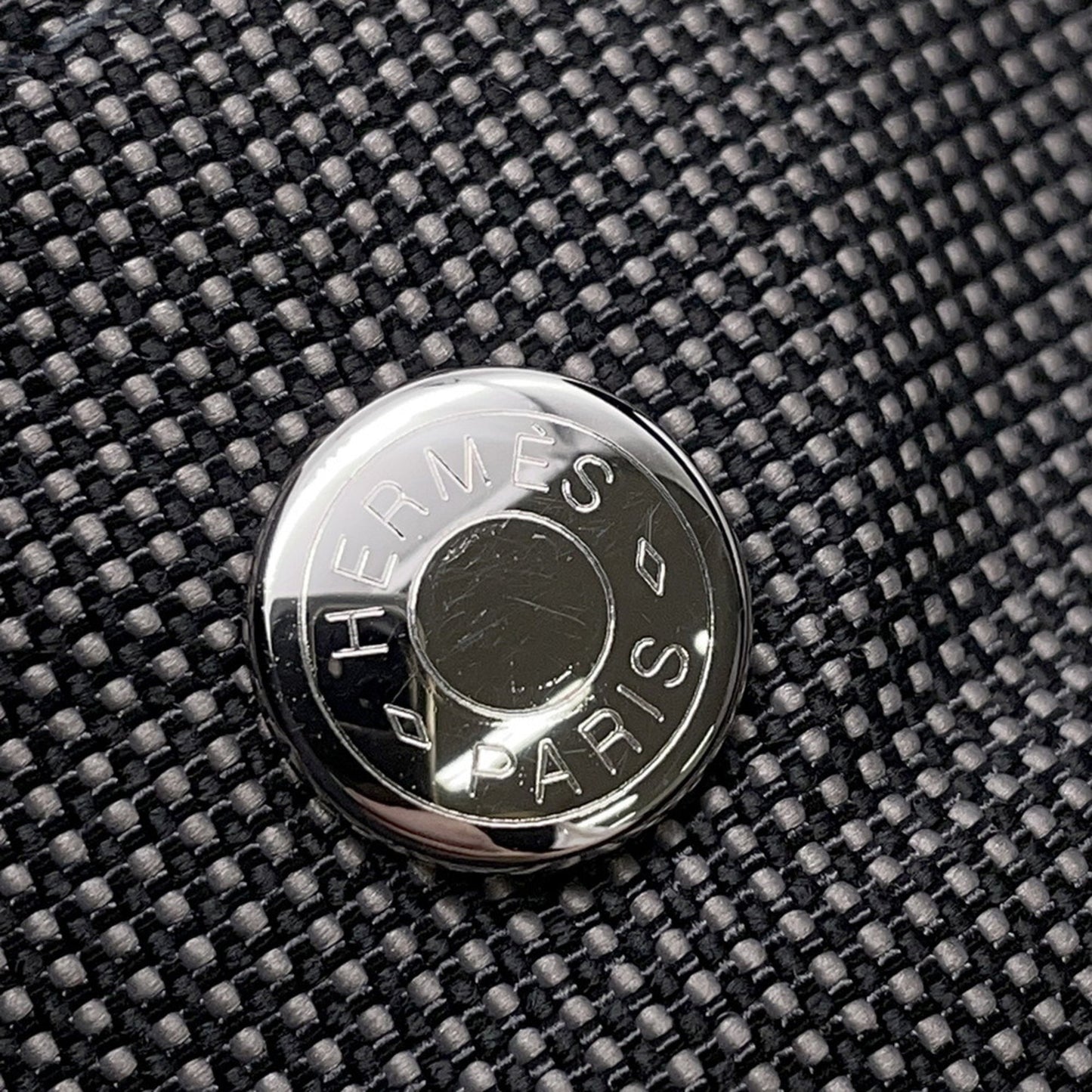 Hermès Gray Canvas Herline