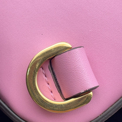 Gucci Pink Leather Bamboo