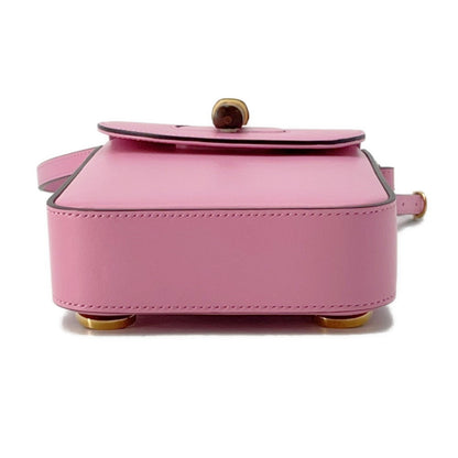 Gucci Pink Leather Bamboo