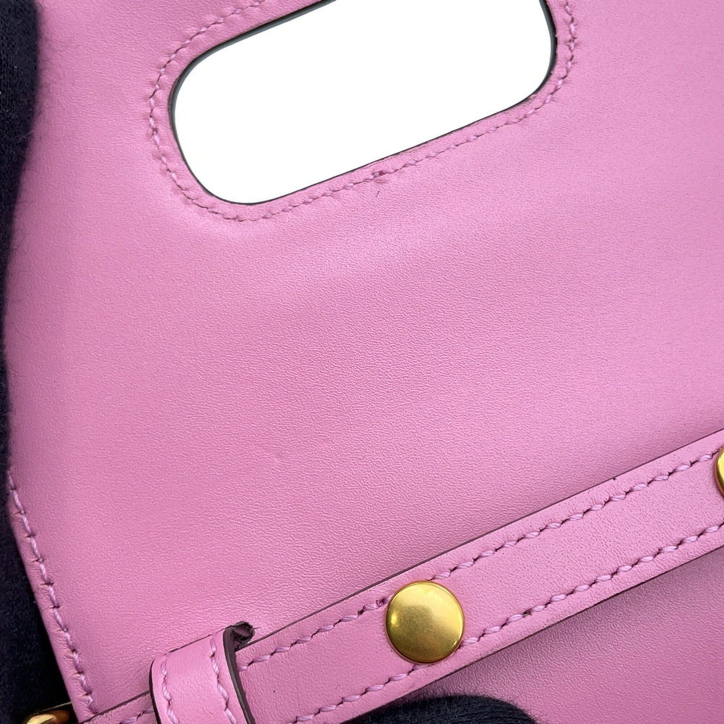 Gucci Pink Leather Bamboo