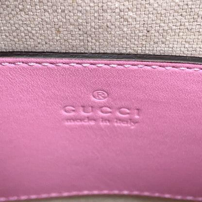 Gucci Pink Leather Bamboo