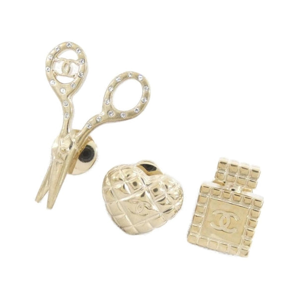 Chanel Gold Gold Plated Coco Mark