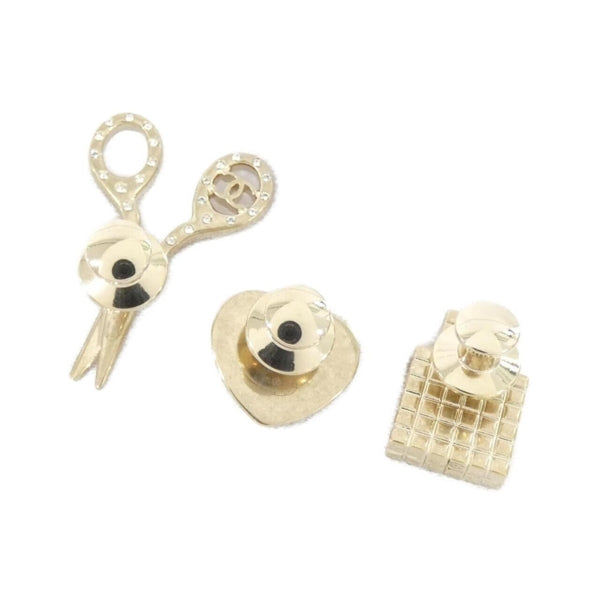 Chanel Gold Gold Plated Coco Mark