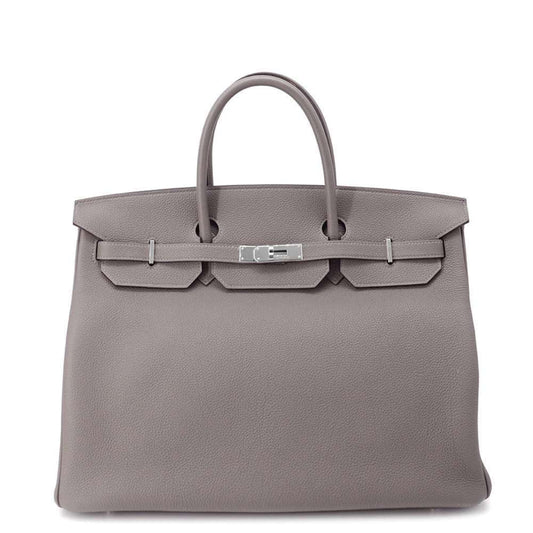 Hermès Gray Leather Birkin 40
