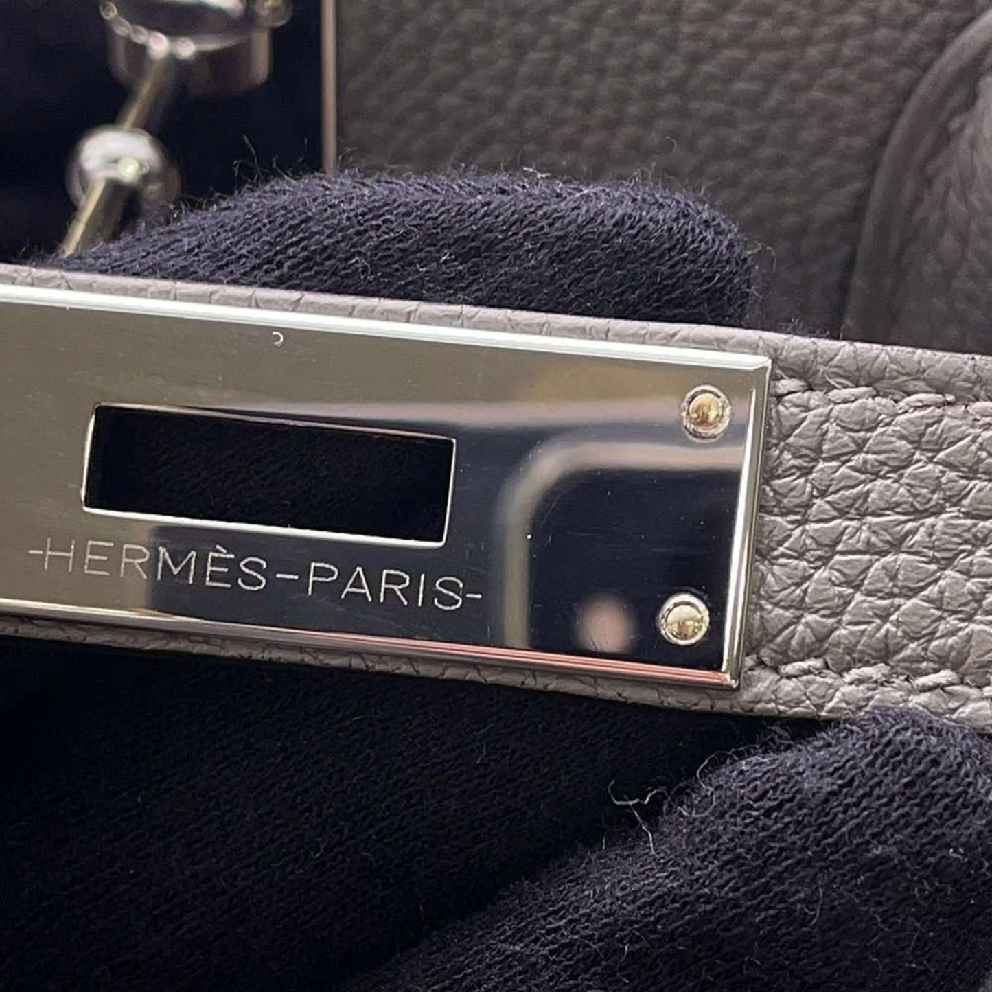 Hermès Gray Leather Birkin 40