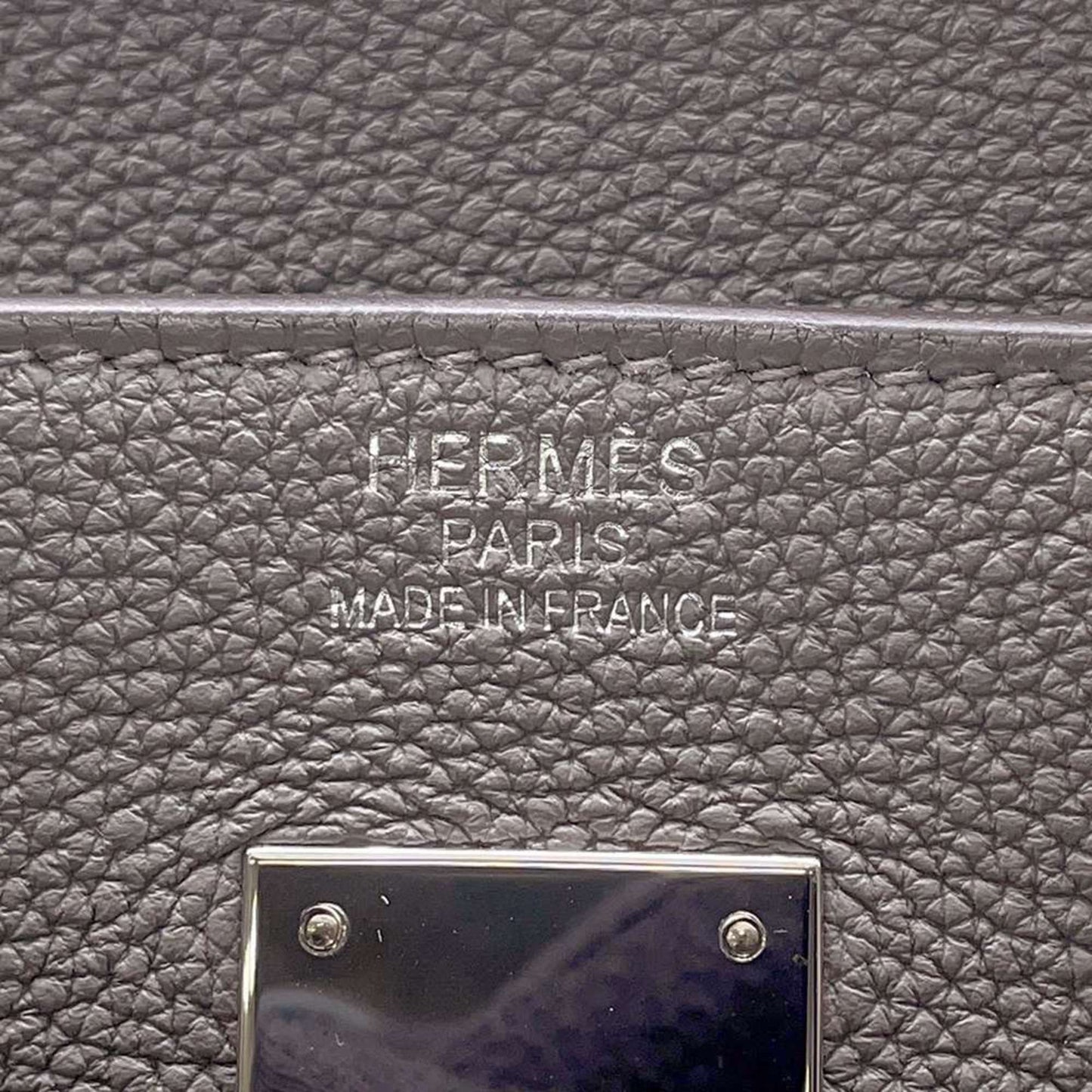 Hermès Gray Leather Birkin 40