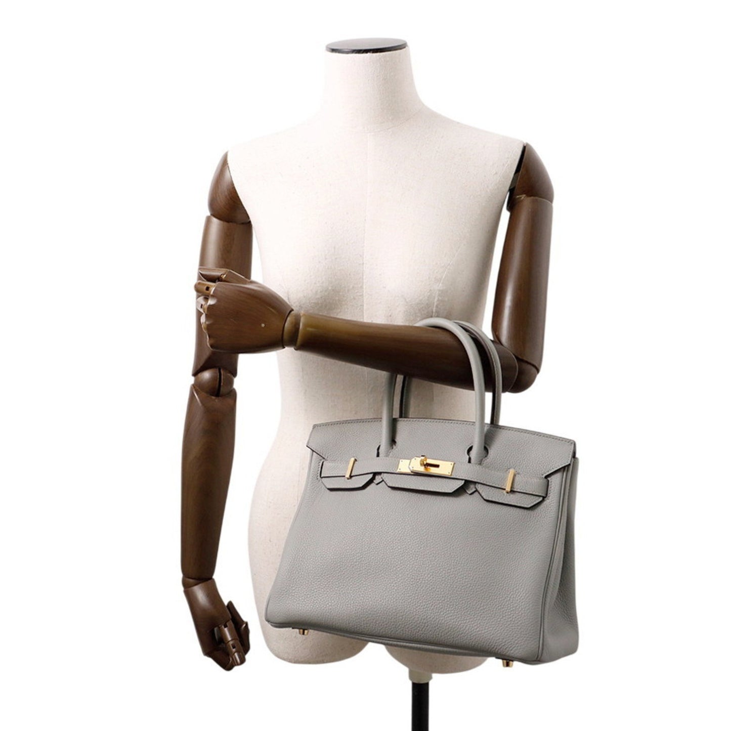 Hermès Gray Leather Birkin 30