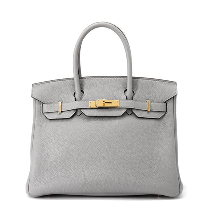 Hermès Gray Leather Birkin 30