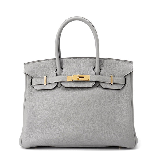 Hermès Gray Leather Birkin 30