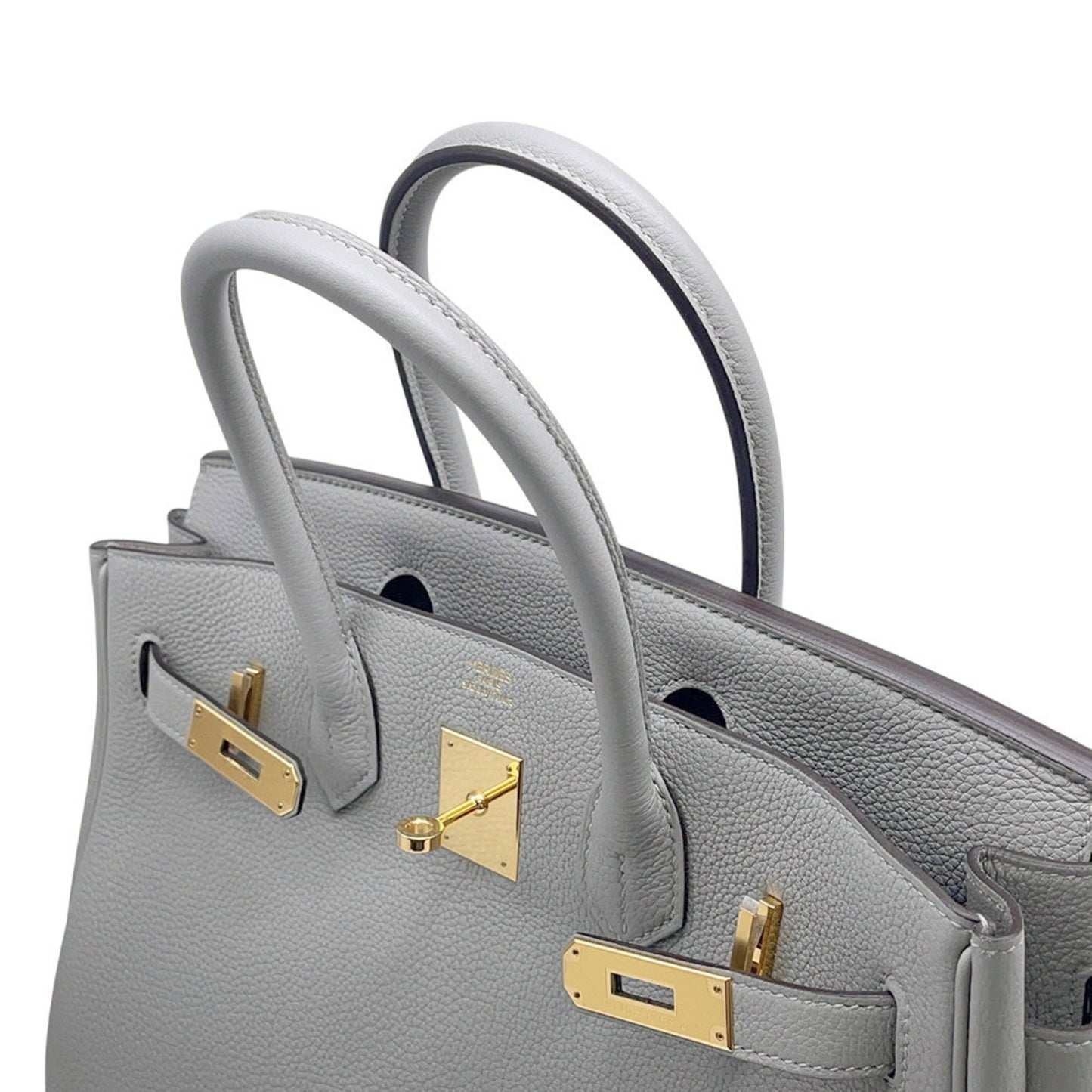 Hermès Gray Leather Birkin 30