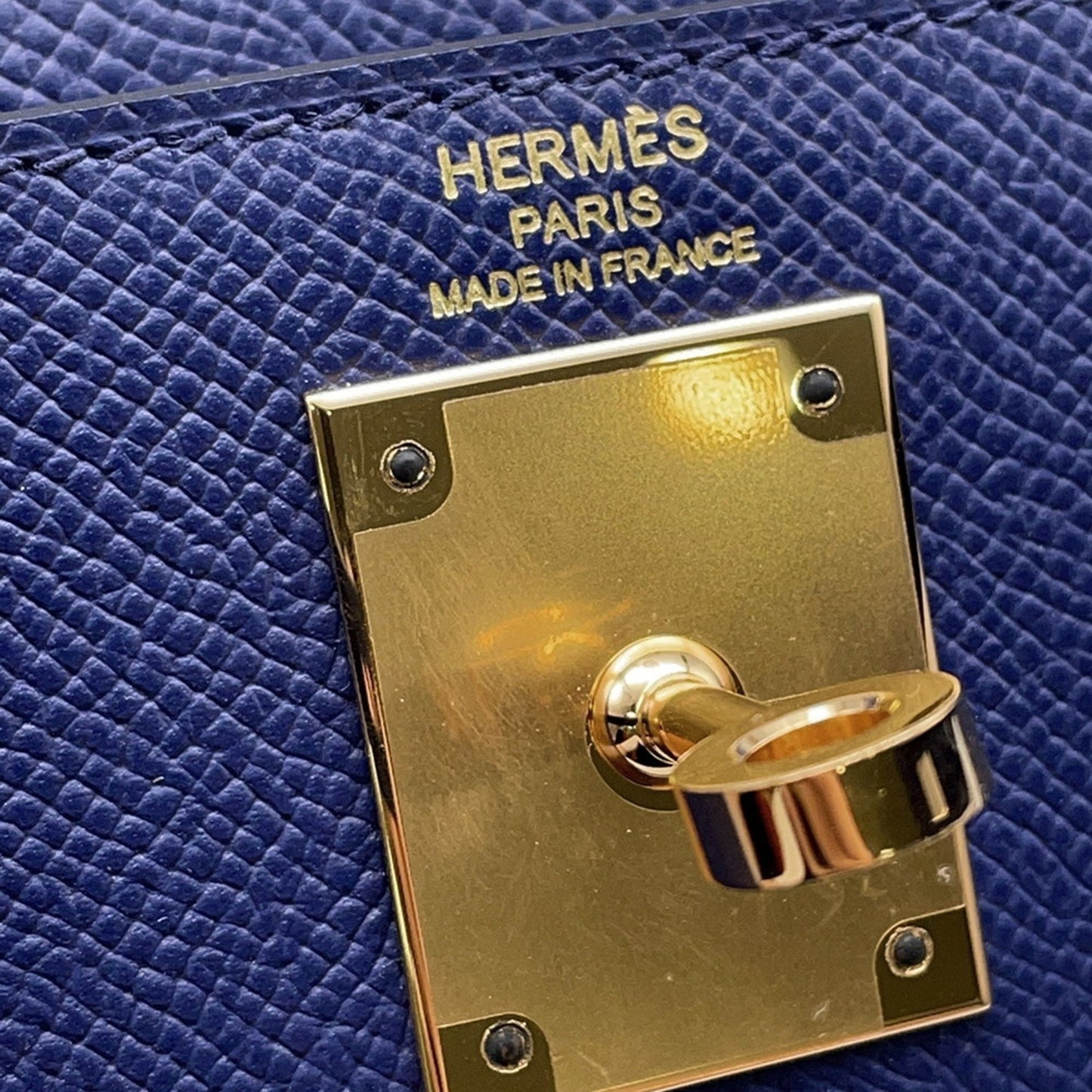 Hermès Blue Leather Kelly 28