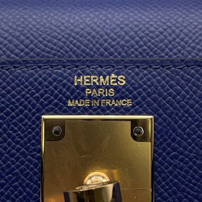 Hermès Blue Leather Kelly 28