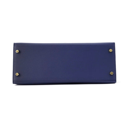 Hermès Blue Leather Kelly 28