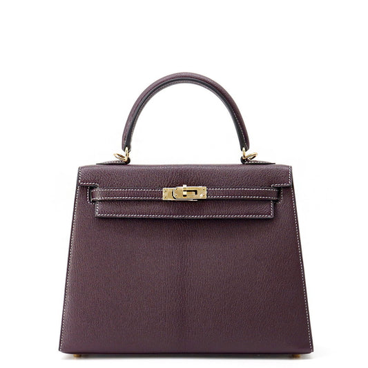 Hermès Red Leather Kelly 25