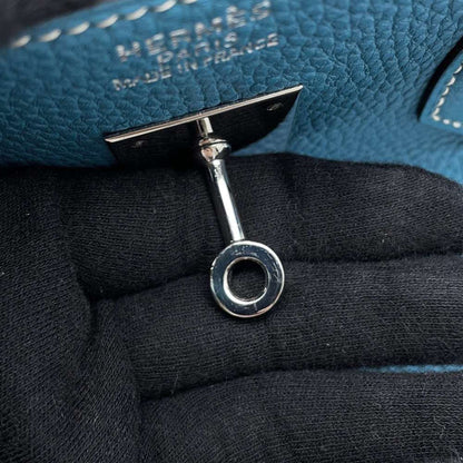 Hermès Blue Leather Birkin 35