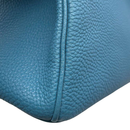 Hermès Blue Leather Birkin 35