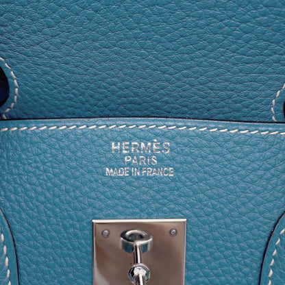 Hermès Blue Leather Birkin 35