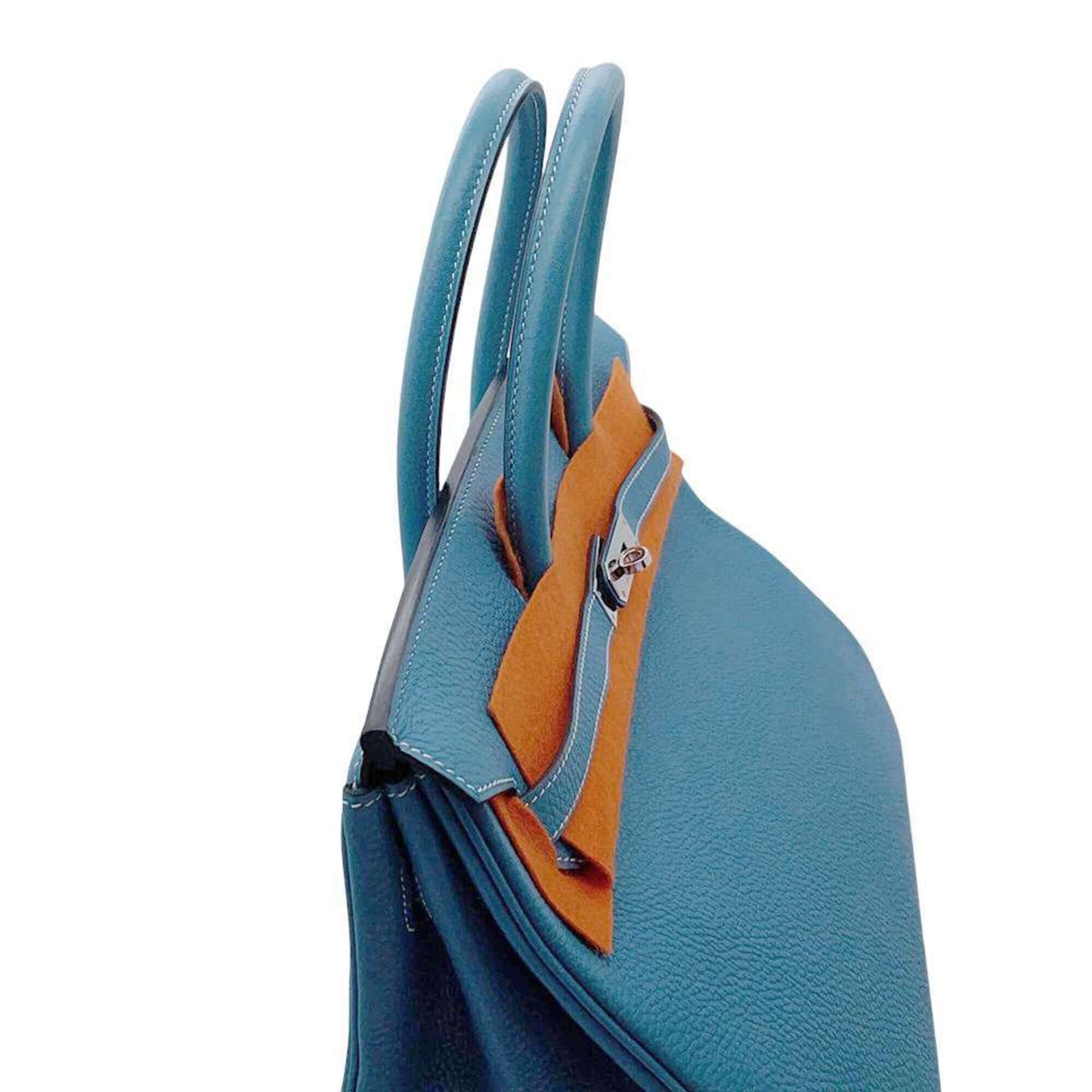 Hermès Blue Leather Birkin 35