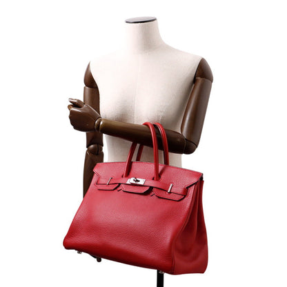 Hermès Red Leather Birkin 35