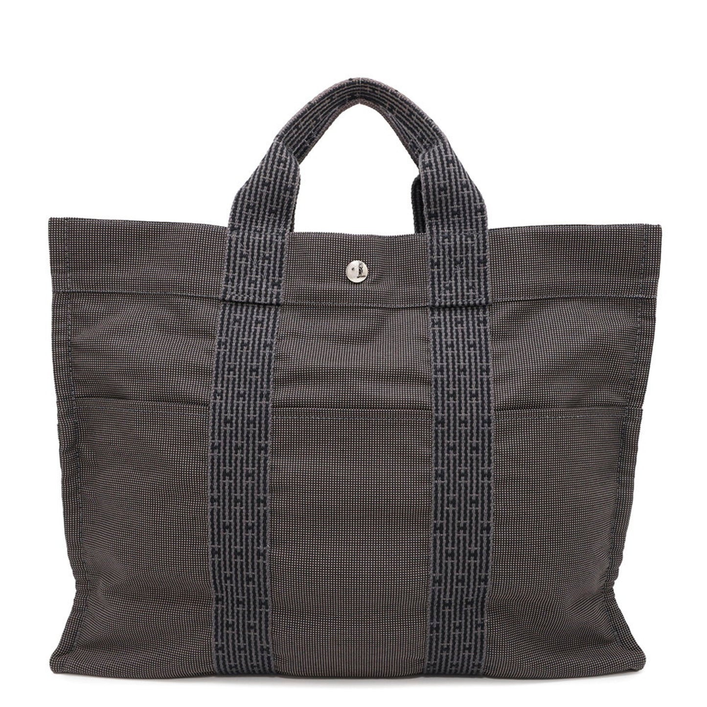 Hermès Gray Canvas Herline