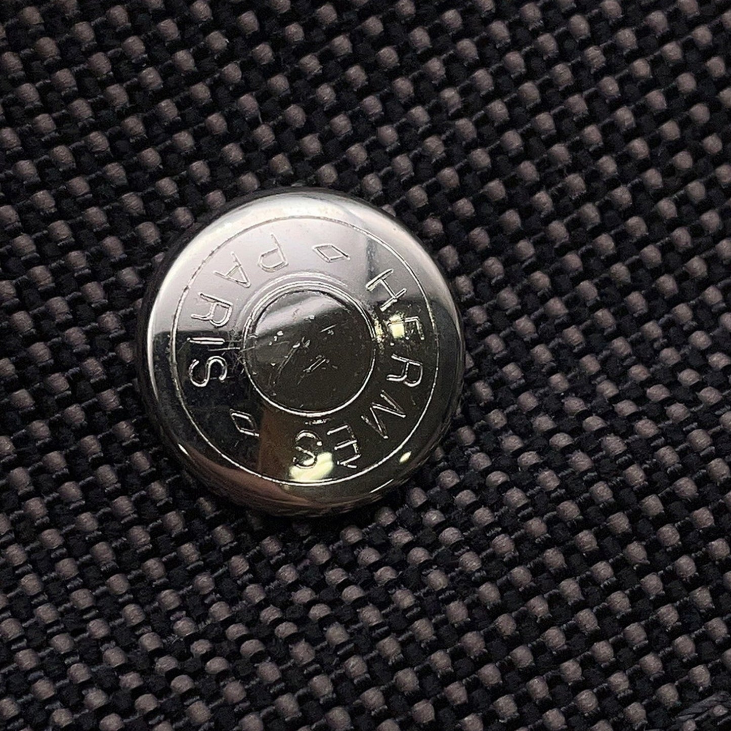 Hermès Gray Canvas Herline