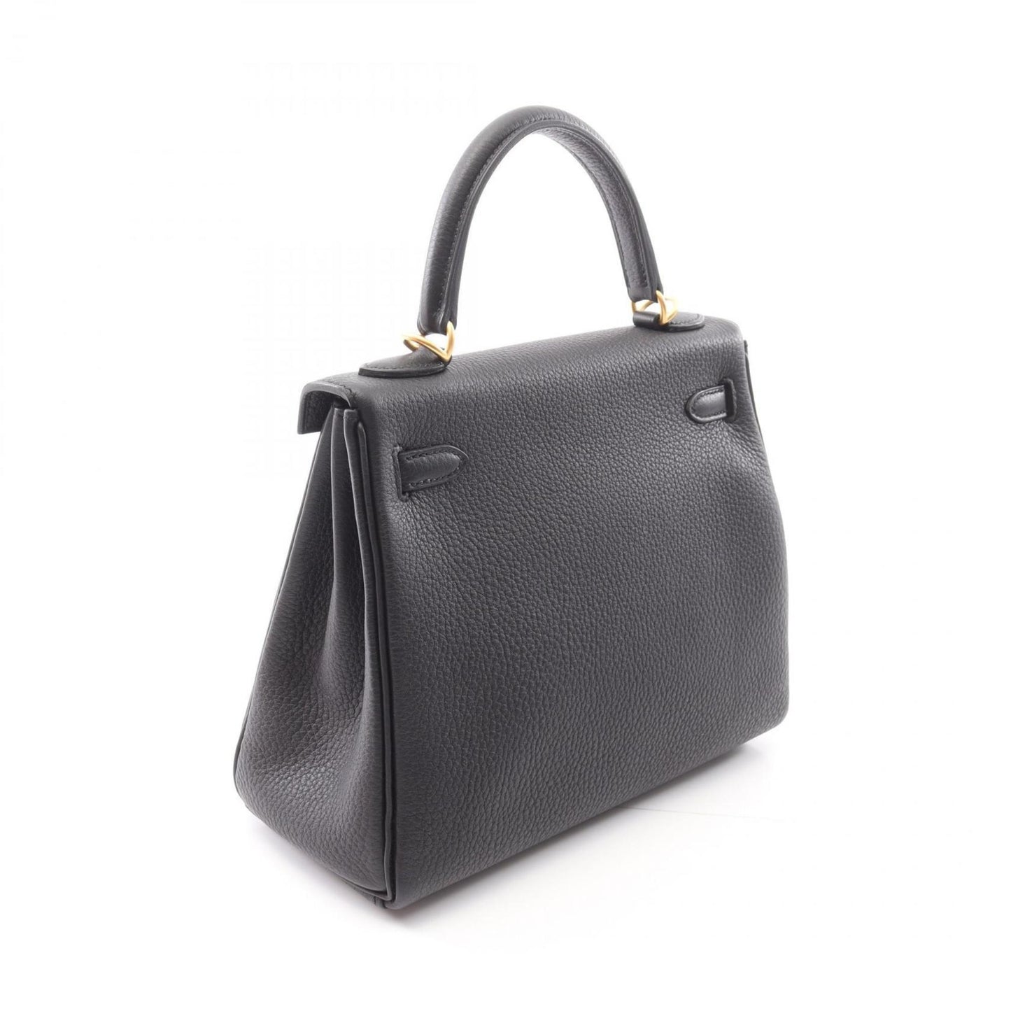 Hermès Black Leather Kelly 25