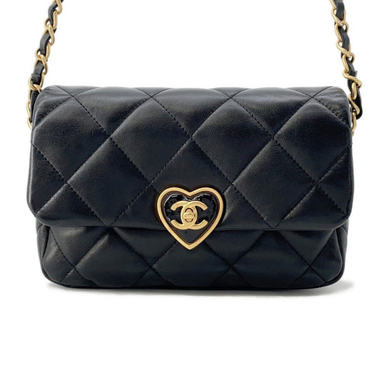 Chanel Black Leather Mini Flap Bag