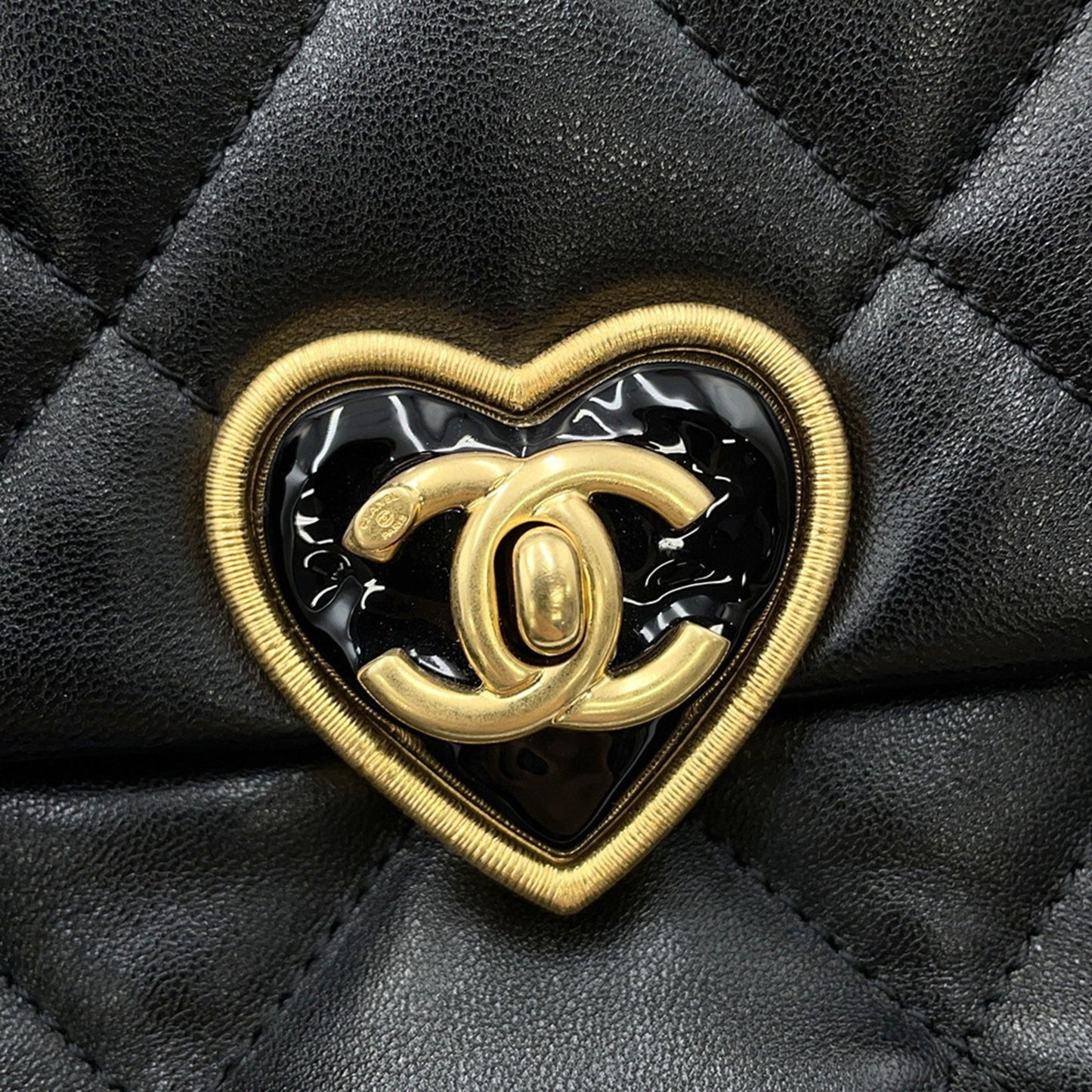 Chanel Black Leather Mini Flap Bag