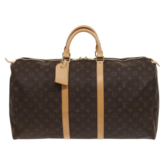 Louis Vuitton Brown Canvas Keepall 55